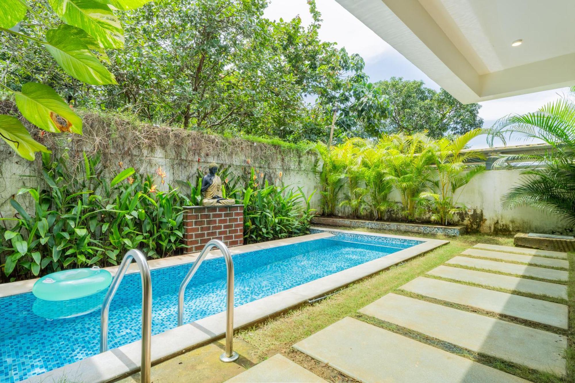 Elivaas 3 Bhk Pvt Pool & Bar - Villa Valerie Oxel Exterior photo