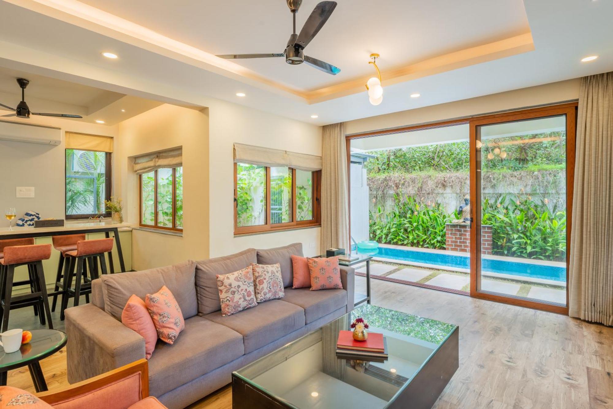 Elivaas 3 Bhk Pvt Pool & Bar - Villa Valerie Oxel Exterior photo
